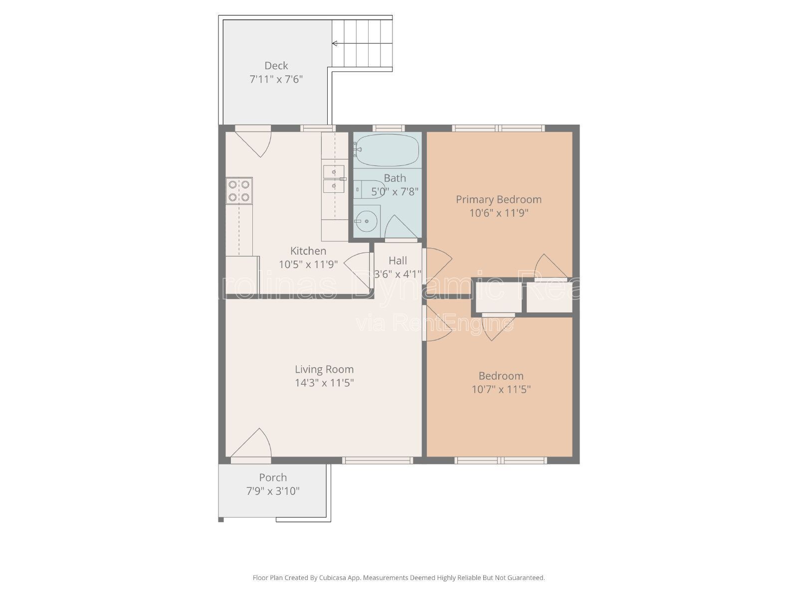 2 Bedrooms | 1 Bath | Hardwood Floors | Fresh Paint | Private Deck property image