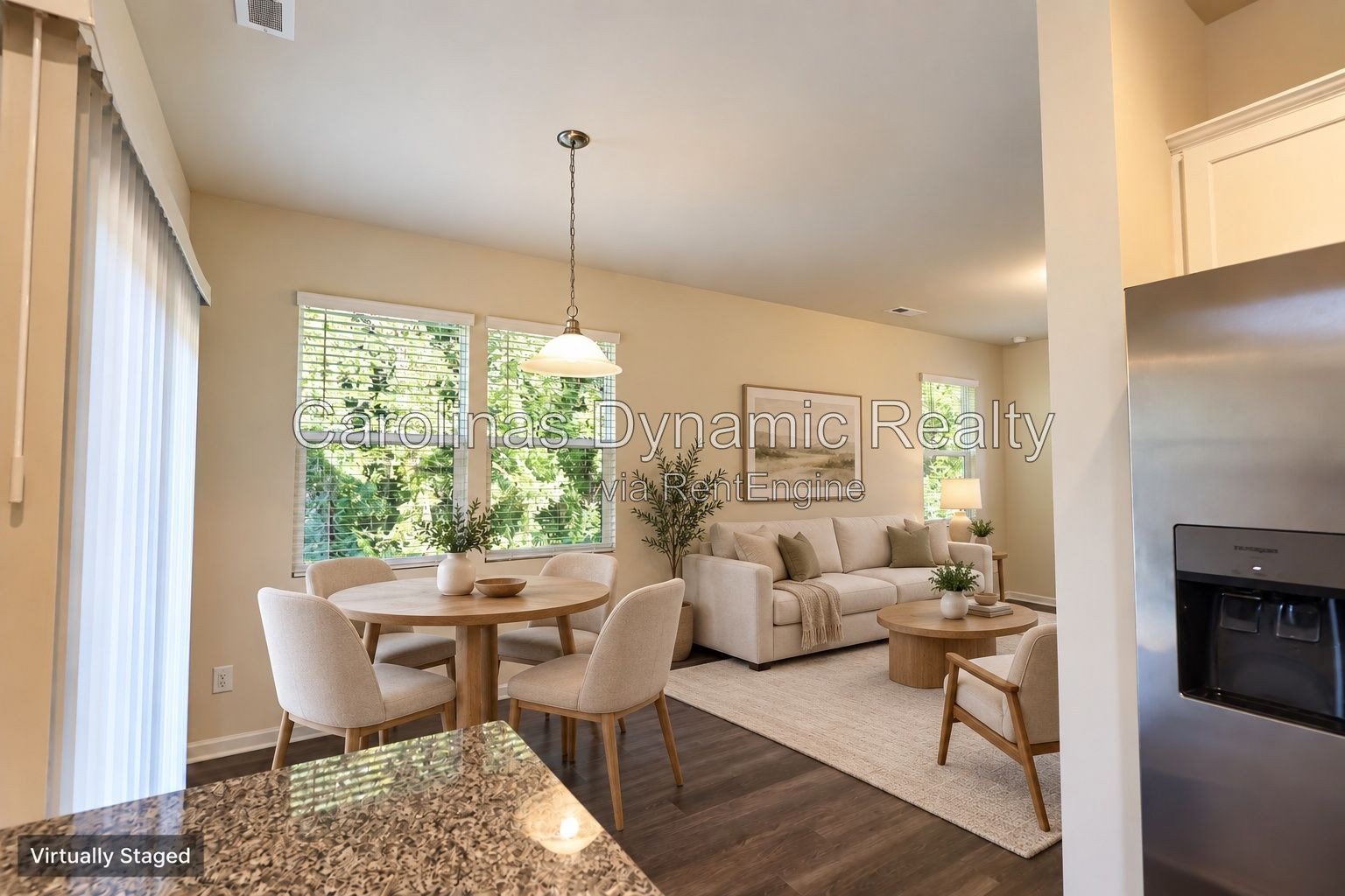 Bright End-Unit Townhome with Two-Car Garage & Convenient Access to I-485 property image